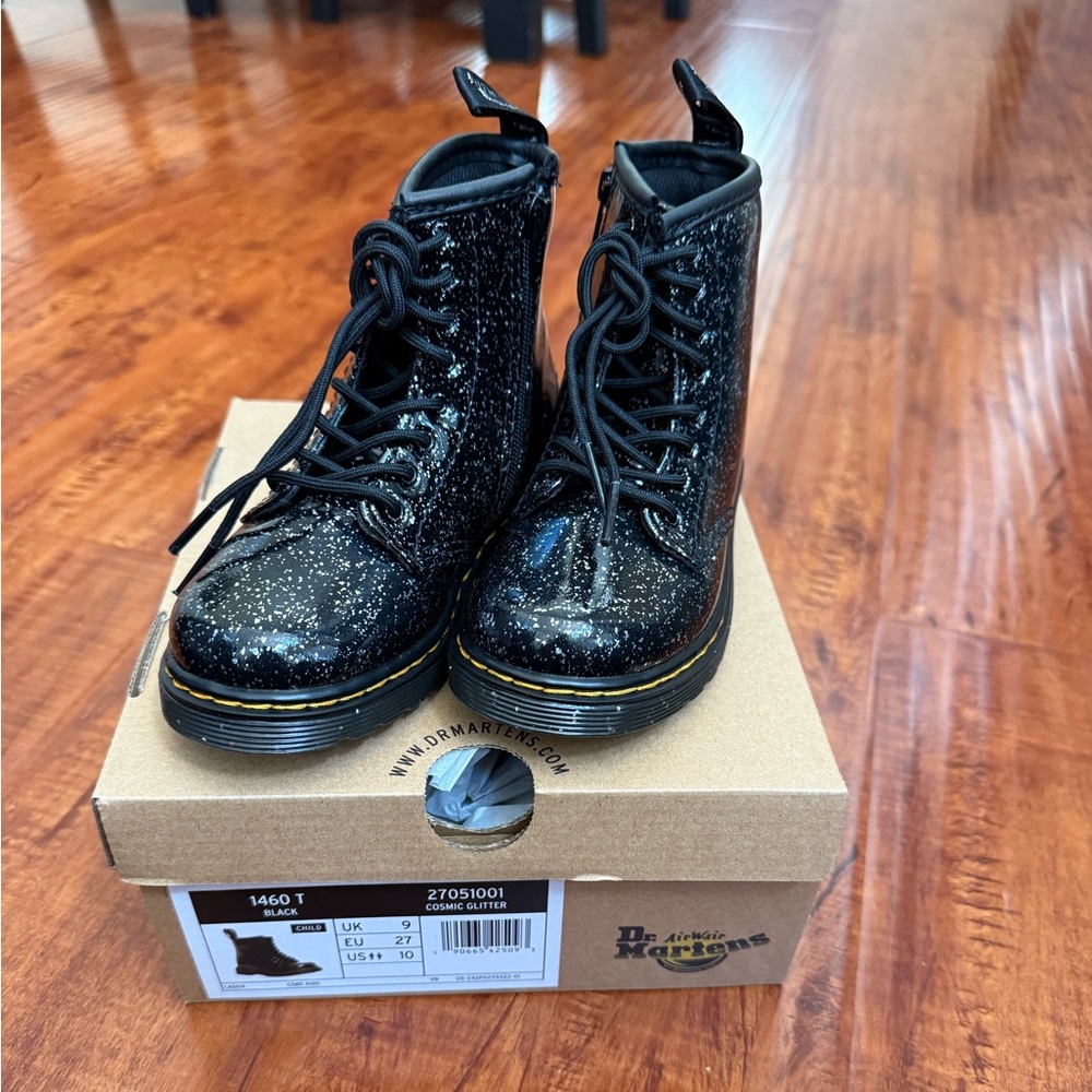Toddler Girl Brand New Sparkle Dr Martens Boots